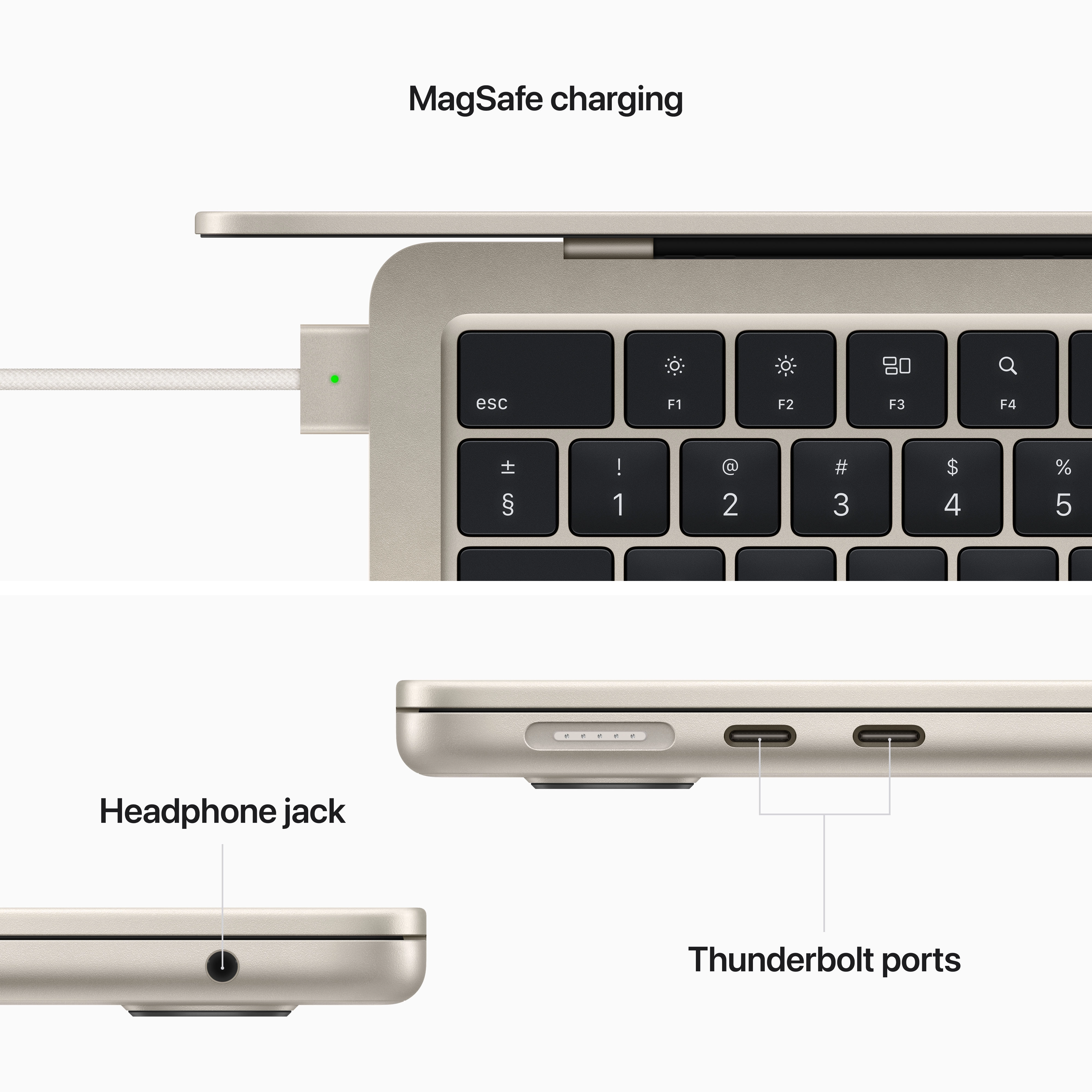 Apple MacBook Air 13,6" M2 16GB RAM 256GB Dysk macOS Księżycowa Poświata