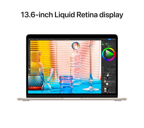 Apple MacBook Air 13,6" M2 16GB RAM 256GB Dysk macOS Księżycowa Poświata - Kup na Raty - RRSO 0%