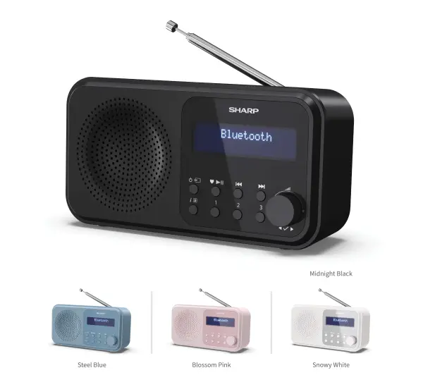 Sharp Tokyo DR-P421 BK Radio FM, DAB+ Czarny