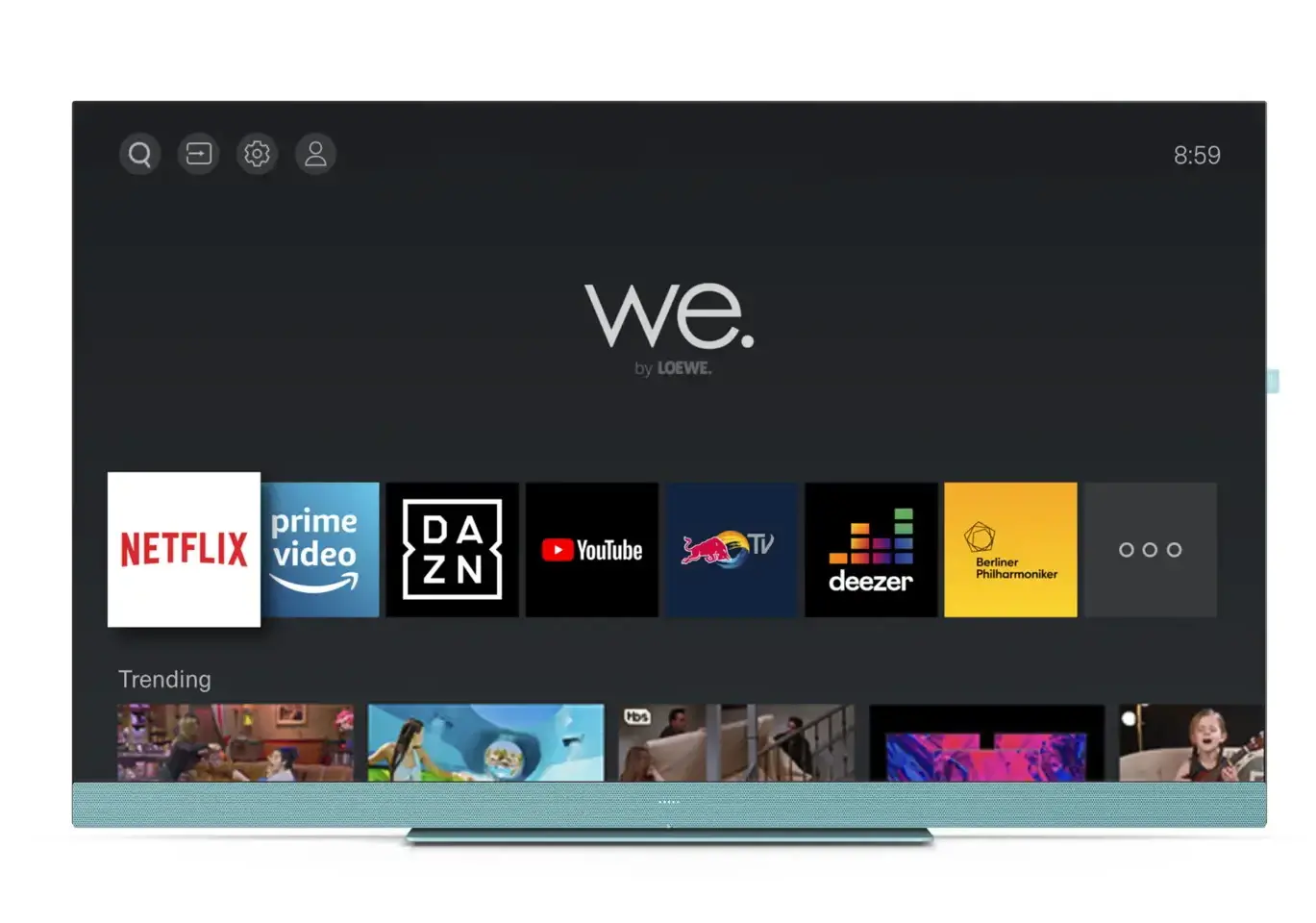 Telewizor We. by LOEWE We. SEE 43 Aqua Blue 43" LED 4K Smart TV Dolby Vision Dolby Atmos HDMI 2.1 DVB-T2