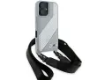 Etui BMW M Edition Carbon Stripe & Strap do iPhone 16 Szary