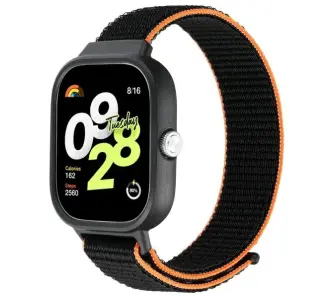 Pasek Beline do Redmi Watch 4 Czarno-pomarańczowy