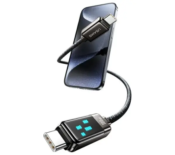 USAMS USB-C do USB-C 100W 1,2m Czarny