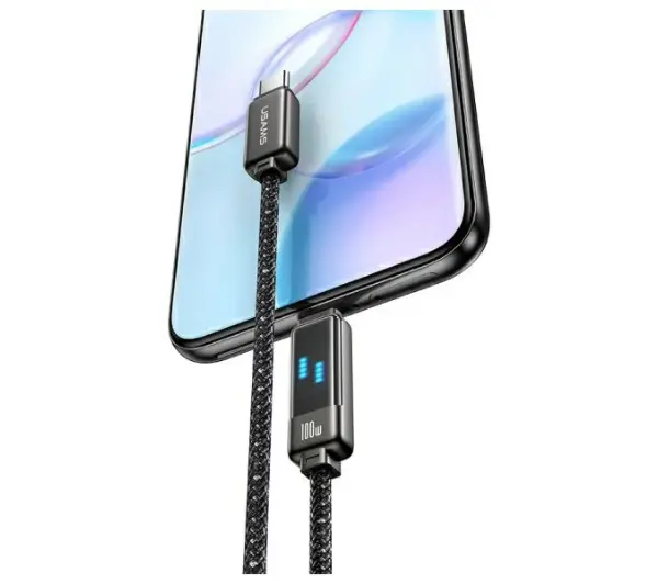 USAMS USB-C do USB-C 100W 1,2m Czarny