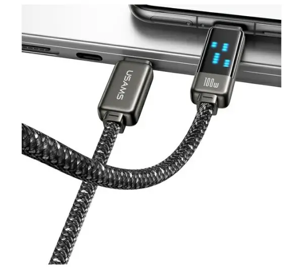 USAMS USB-C do USB-C 100W 1,2m Czarny