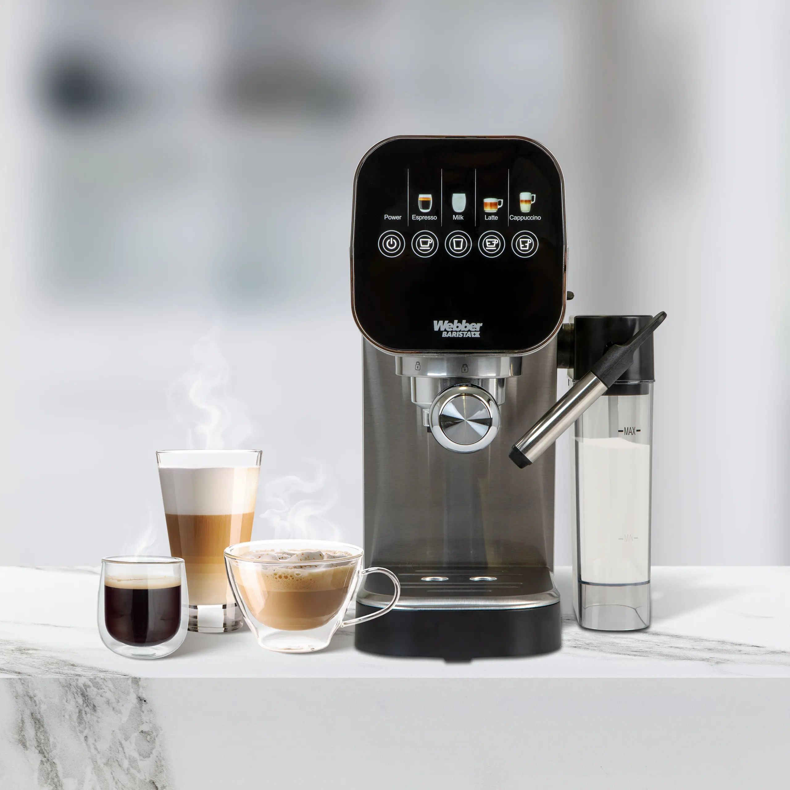 фото Ріжкова кавоварка еспресо Webber H5 Barbosa