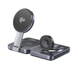 Unitek 3w1 Qi2 15W Szary