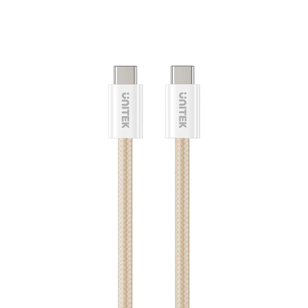 Kabel Unitek USB-C do USB-C PD 100W 1m Beżowy