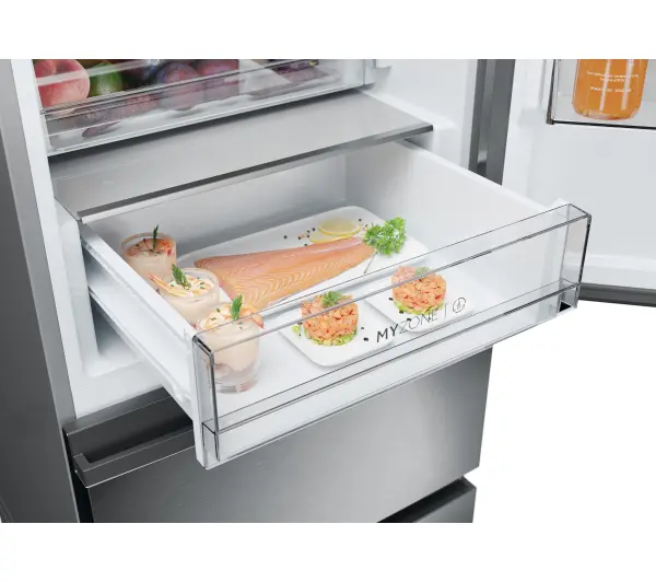 Haier Seria 5 HTW5618ENMG Funkcje AI Pełny No Frost 185cm Komora świeżości Zdalne sterowanie Inox - Kup na Raty - RRSO 0%