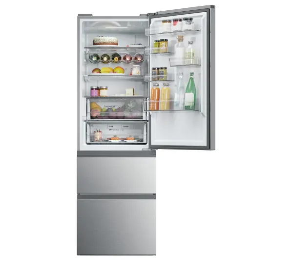 Haier Seria 5 HTW5618ENMG Funkcje AI Pełny No Frost 185cm Komora świeżości Zdalne sterowanie Inox - Kup na Raty - RRSO 0%
