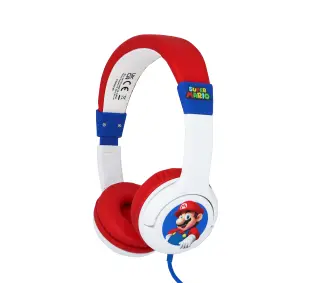 OTL Technologies Super Mario Dla dzieci Nauszne Czerwono-biały