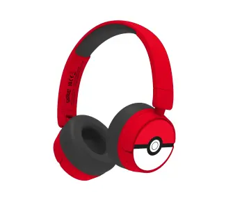 Słuchawki bezprzewodowe z mikrofonem OTL Technologies Pokémon Pokeball Wireless Dla Dzieci Nauszne Czerwono-czarny