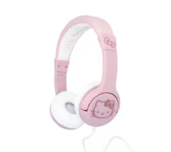Słuchawki przewodowe OTL Technologies Hello Kity  Rose Gold Dla dzieci Nauszne Różowe złoto