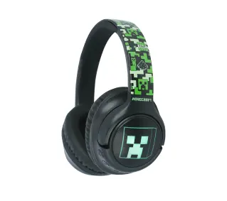 OTL Technologies Minecraft Wireless LED Nauszne Zielony