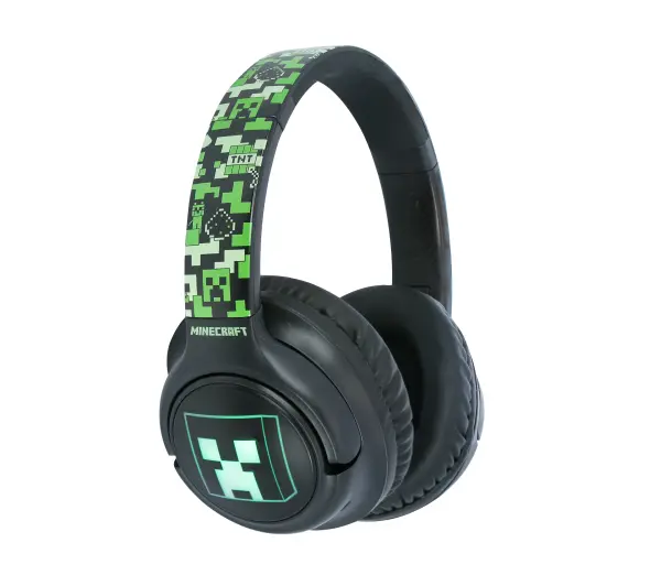 OTL Technologies Minecraft Wireless LED Nauszne Zielony