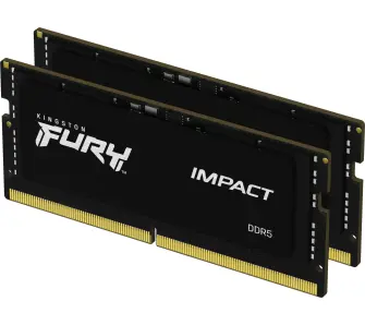Pamięć Kingston FURY Impact DDR5 64GB (2 x 32GB) 4800 CL38 SODIMM Czarny