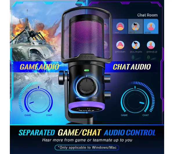 Fifine AmpliGame AM6W Przewodowy Pojemnościowy Biały