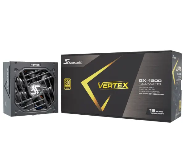 Seasonic Vertex GX-1200 1200W 80+ Gold Czarny - Kup na Raty - RRSO 0%
