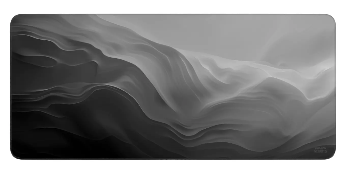 Podkładka Humans+Robots 8A Dark Wave 90 x 40cm Szary