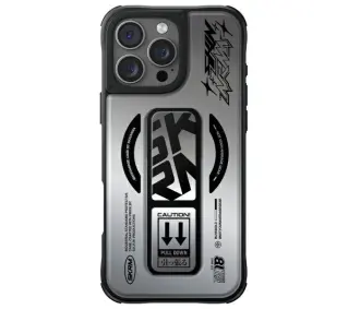 Skinarma Kira Kobai Magnetic Charging + Grip Stand iPhone 16 Pro Max Szary