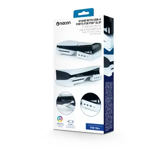 Podstawka Nacon na konsolę PS5 Slim z RGB i HUB USB