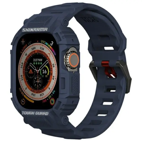Pasek Skinarma Mecha 2in1 do Apple Watch 49mm Granatowy