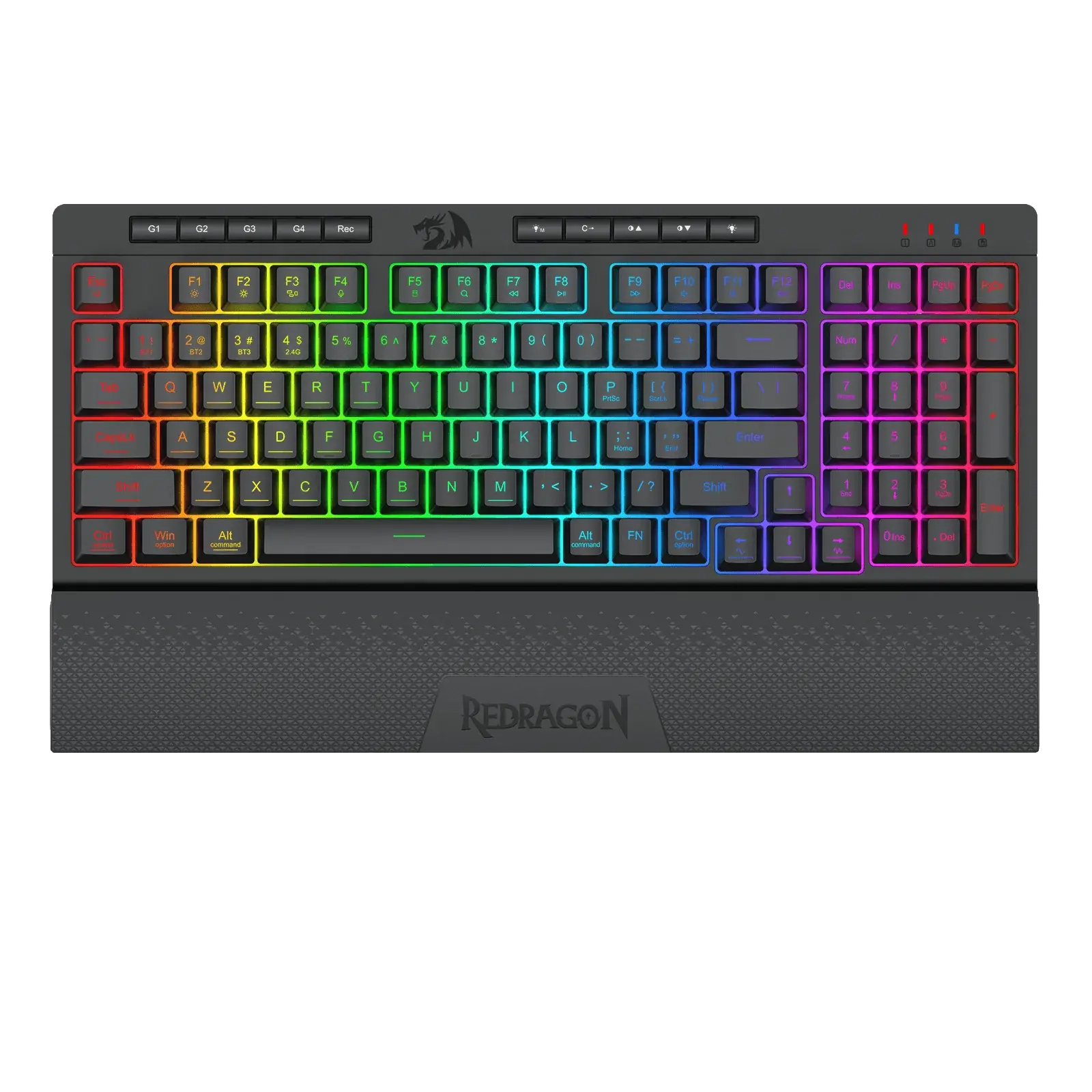 Klawiatura membranowa Redragon K515-RGB SHIVA 98 Linear Switch Czarny