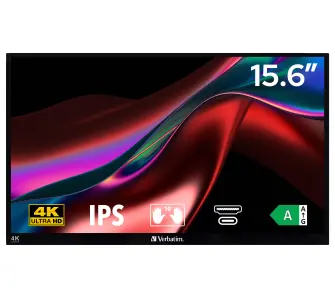 Monitor Verbatim PMT-15 32238 15,6" 4K IPS 60Hz 6ms Przenośny Dotykowy