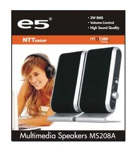 Głośniki e5 RE00442  (2.0 USB, MS208A)
