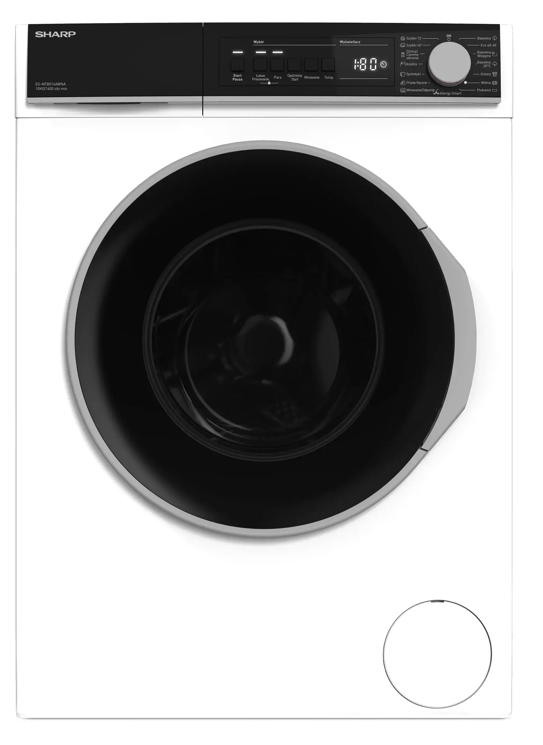 Pralka Sharp ES-NFB014AWNA-PL 10kg 1400obr/min