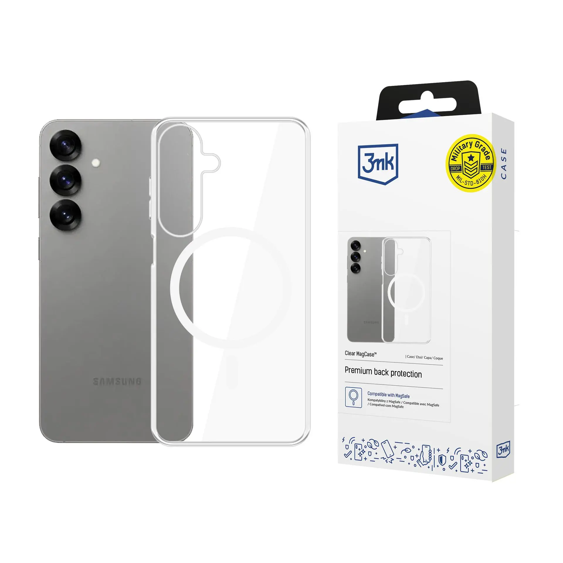 Etui 3mk Clear MagCase do Samsung Galaxy S25+