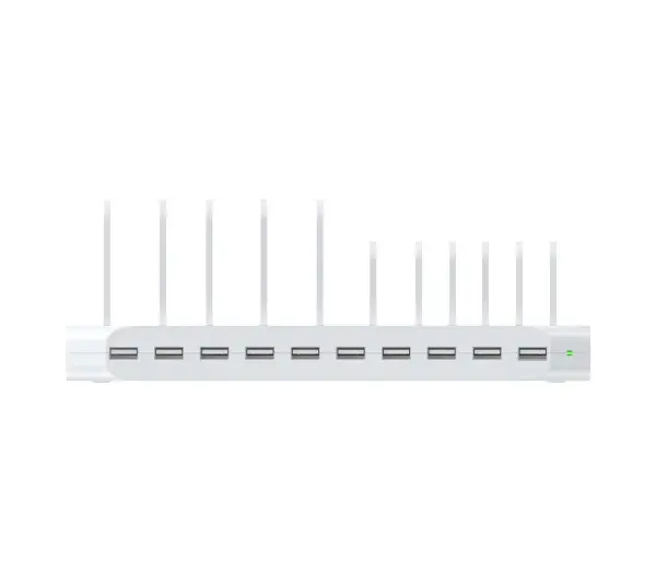 Unitek 10xUSB 2.4A 60W Biały