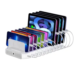 Unitek 10xUSB 2.4A 60W Biały