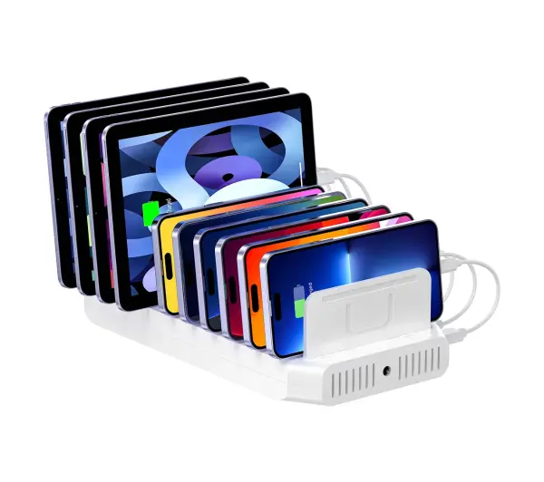 Unitek 10xUSB 2.4A 60W Biały