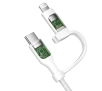 Kabel Belkin 2w1 USB-C do Lightning 60W 1,5m Biały