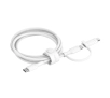 Kabel Belkin 2w1 USB-C do Lightning 60W 1,5m Biały