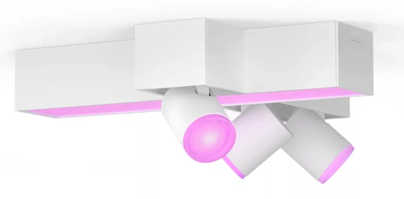 Oświetlenie punktowe Philips Hue White and Color Ambiance Centris 3 Cross Biały