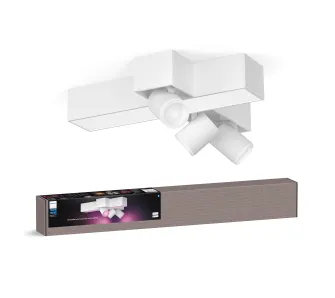 Oświetlenie punktowe Philips Hue White and Color Ambiance Centris 3 Cross Biały