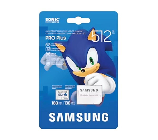 Samsung PRO Plus microSD 512GB 180/130 A2 V30