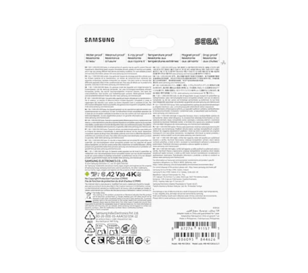 Samsung PRO Plus microSD 128GB 180/130 A2 V30