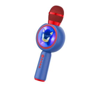 Mikrofon z głośnikiem Bluetooth OTL Technologies Sonic the Hedgehog PopSing LED Light Up Wireless Karaoke 5W Ciemnoniebieski