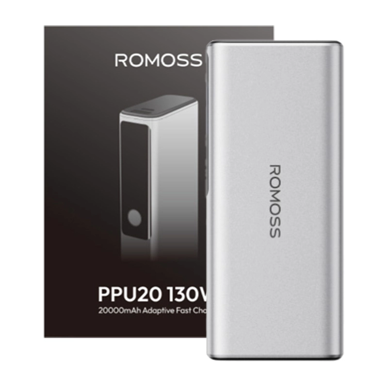 фото Зовнішній акумулятор (павербанк) Romoss 10000mAh 130W Silver (PPU10)