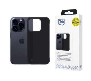 3mk Just20g Clear Case do iPhone 16 Pro Max Czarny