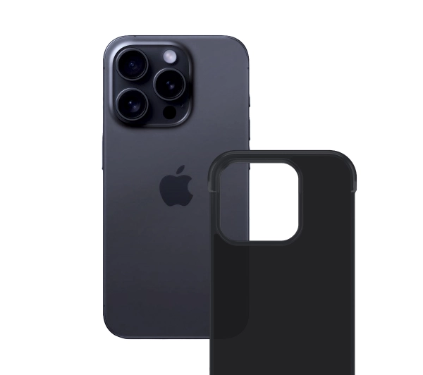 3mk Just20g Clear Case do iPhone 16 Pro Max Czarny