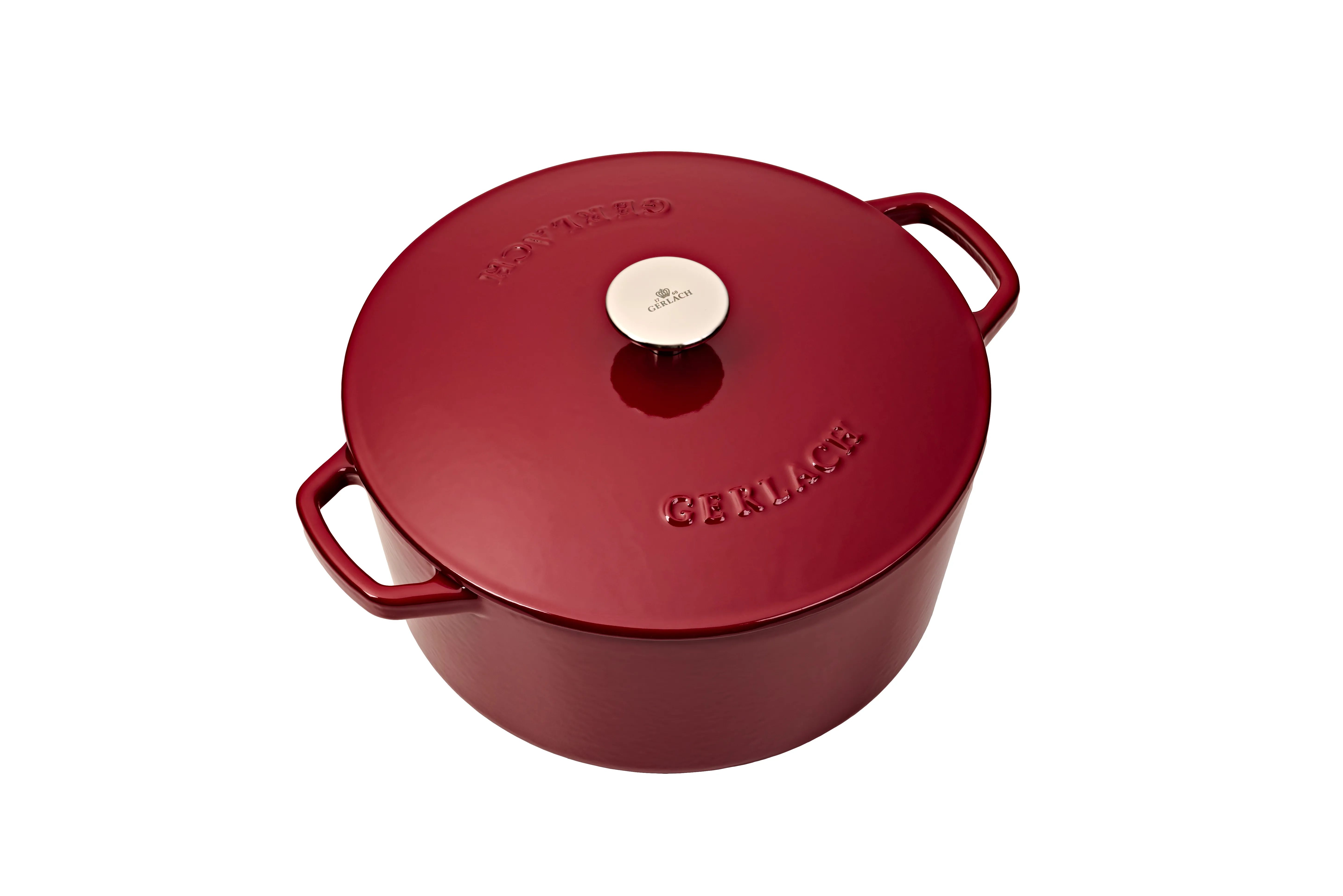 Garnek Gerlach Natur Iron Indukcja Żeliwo 5l Bordowy