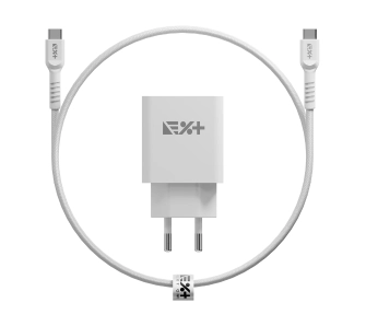 Ładowarka sieciowa NEXT ONE 20W PD USB-C + kabel USB-C Biały