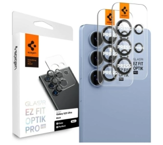 Spigen TR EZ FIT Camera Protector 2szt do Galaxy S25 Ultra Czarny