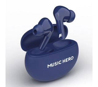Music Hero TWS X-BEAT Dokanałowe Bluetooth Niebieski - ⚡ BESTSELLERY ⚡