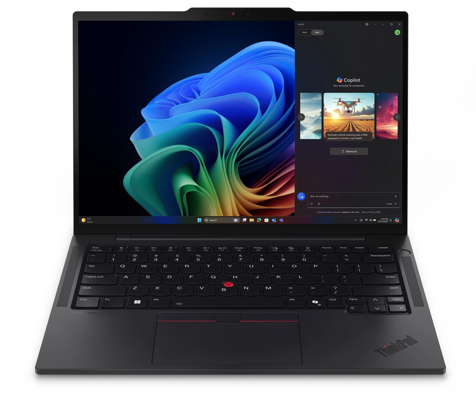 Laptop biznesowy Lenovo ThinkPad T14s Gen 6 14" Ryzen AI 7 Pro 360 32GB RAM 1TB Dysk SSD Win11 Pro Czarny Funkcje AI