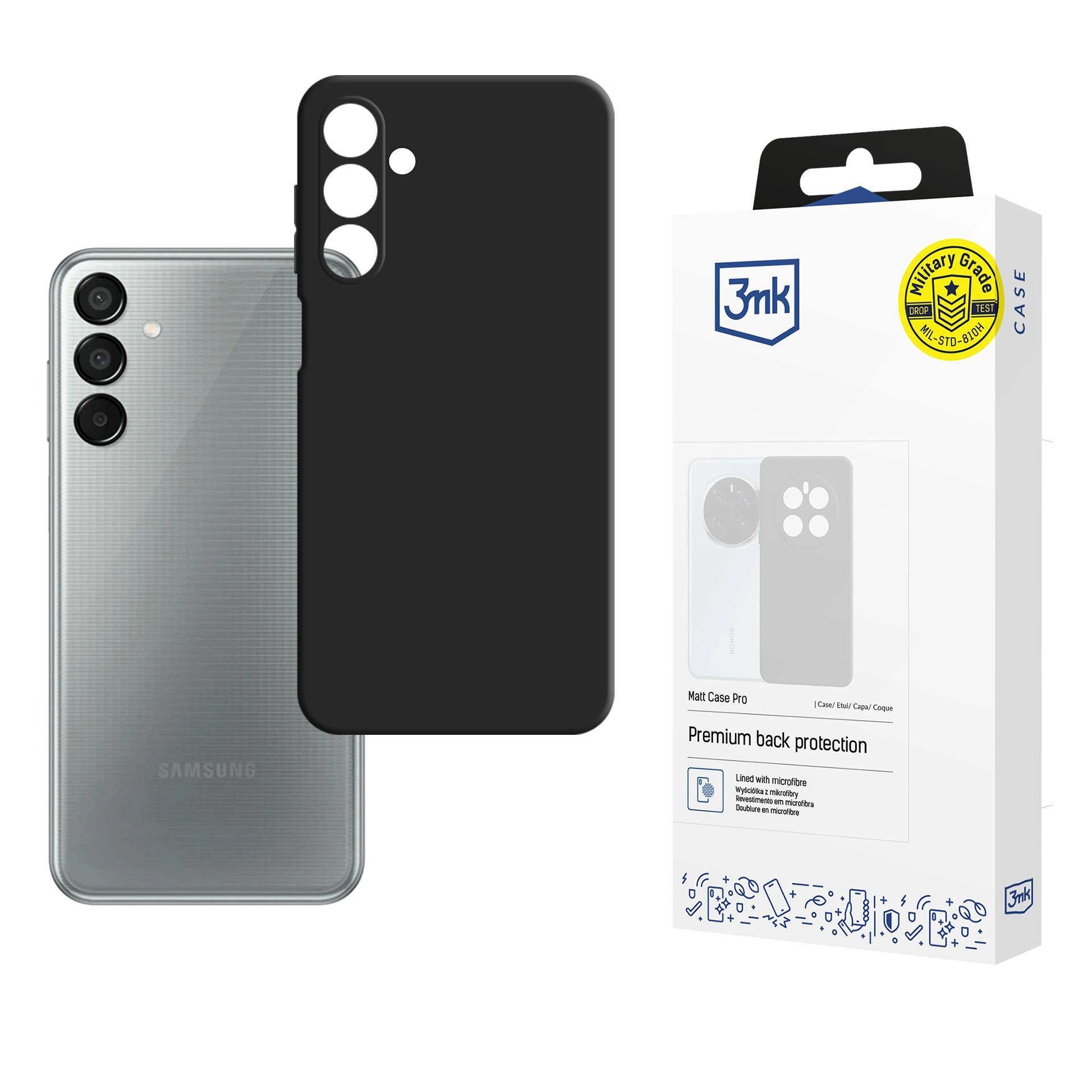 Etui 3mk Matt Case Pro do Galaxy M15 5G Czarny